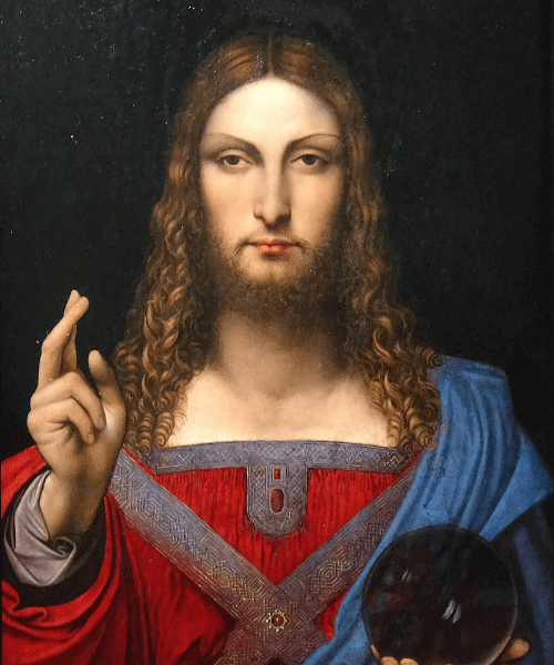 la cote de l'oeuvre d'art salvator mundi par leonard de vinci